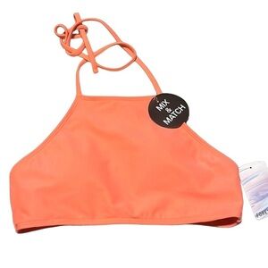 New Forever 21 Melon Color Lined Bikini Top Size Small NWT